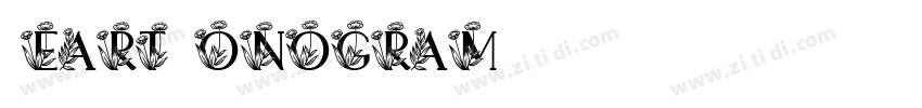 Heart Monogram字体转换